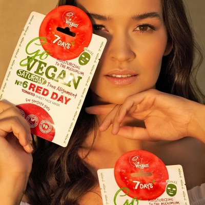 7 Days Go Vegan Sheet Mask Red Day 25g