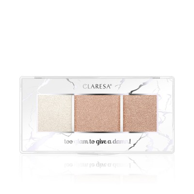 Claresa Too Glam To Give A Damn Highlighter Palette No 11 Rosy Glow (12.5g)