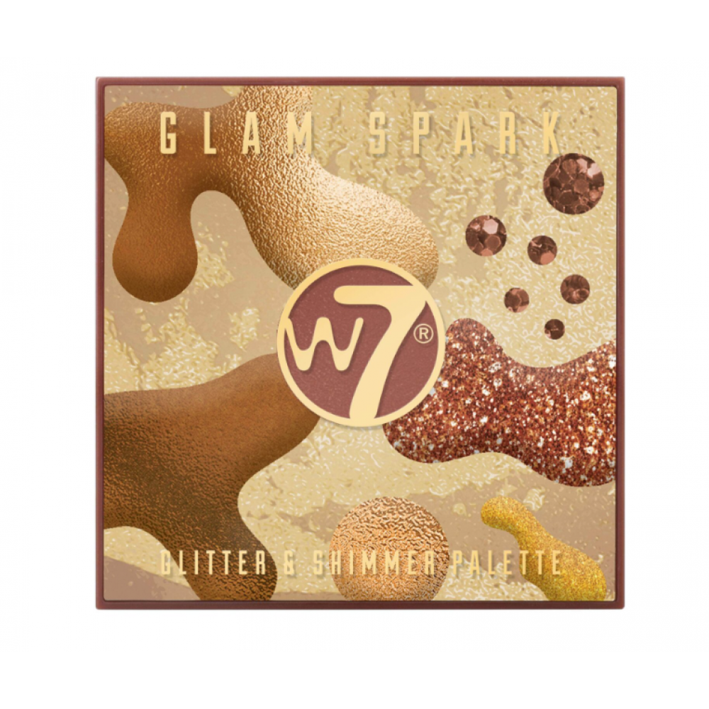 W7 Glam Spark Glitter & Shimmer Palette 4g Μάτια