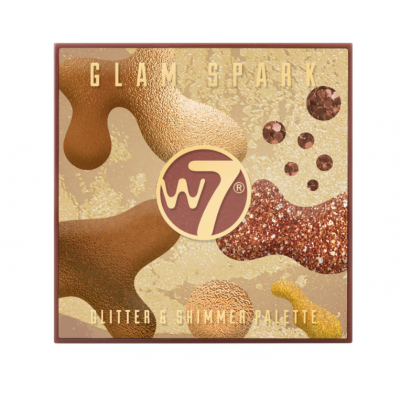 W7 Glam Spark Glitter & Shimmer Palette 4g