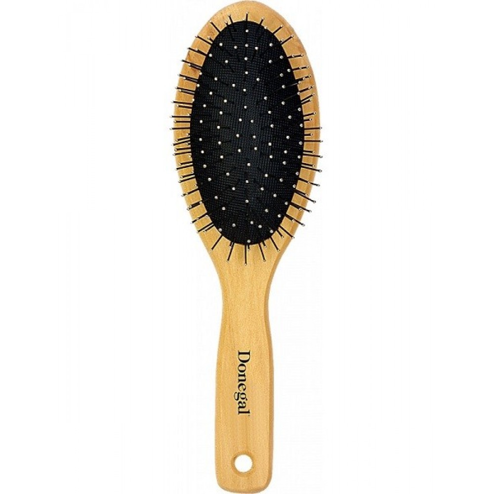 Donegal Nature Gift Metal Pins Hair Brush No 9060