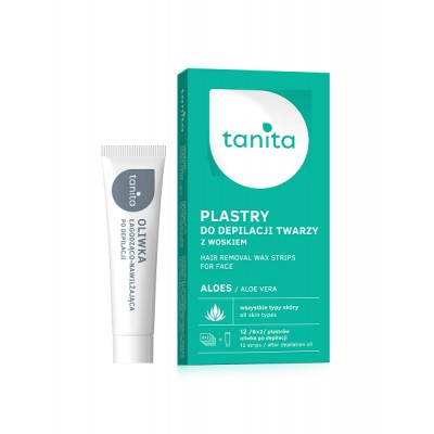 Tanita Face Wax Strips With Aloe Vera (12pcs)