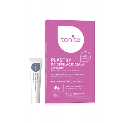 Tanita Body Wax Strips With Argan Oil (12pcs)